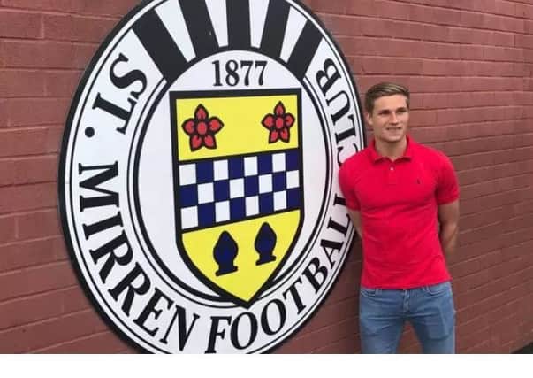 Gavin Reilly moves from Hearts to St Mirren. Picture: St Mirren FC
