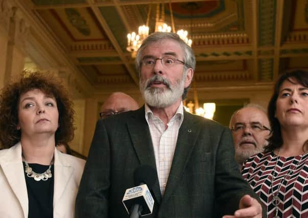 Sinn Fein President Gerry Adams. (Photo by Charles McQuillan/Getty Images)