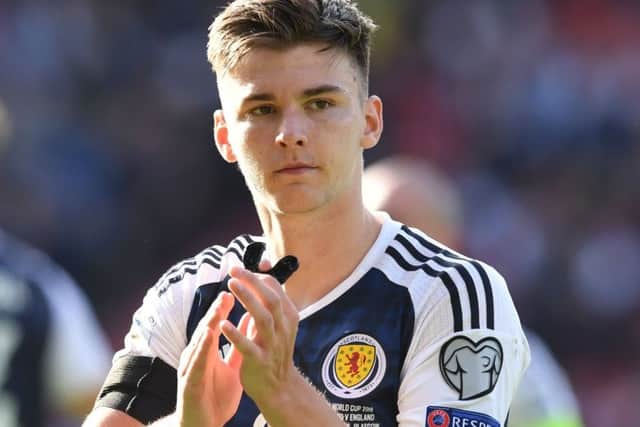 Kieran Tierney played at centre-back forn Scotland. Picture: SNS/Craig Williamson