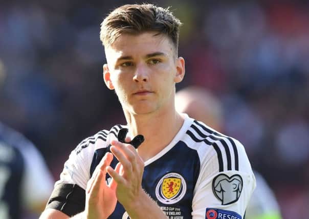 Kieran Tierney played at centre-back forn Scotland. Picture: SNS/Craig Williamson