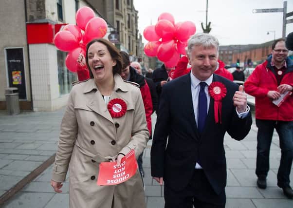 Kezia Dugdale and campaign manager James Kelly believe Labour can win even more Scottish MPs if another snap general election is called. Picture: John Devlin/TSPL