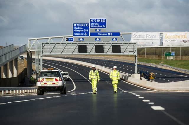 Resurfacing work will begin on the M8 this week. Picture: John Devlin/TSPL