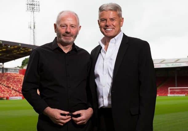 Aberdeen chairman Stewart Milne (left) with Dave Cormack. Picture: Aberdeen FC