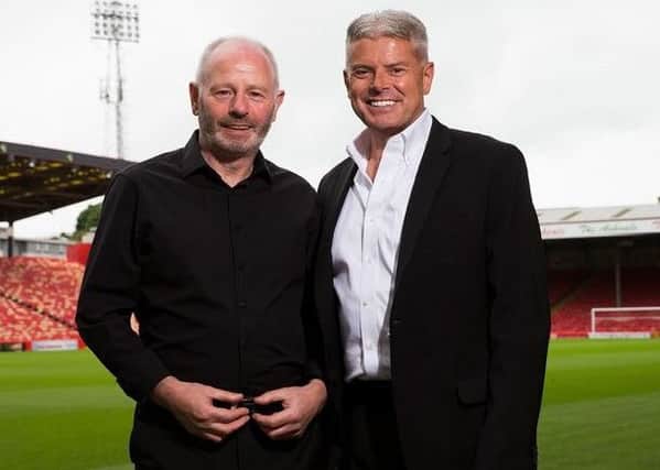 Aberdeen chairman Stewart Milne (left) with Dave Cormack. Picture: Aberdeen FC