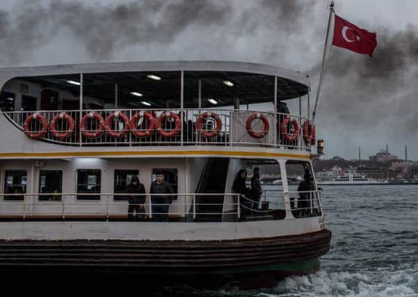 One of Isbanbuls ferries on the Bosphorus. Picture: Chris McGrath/Getty Images