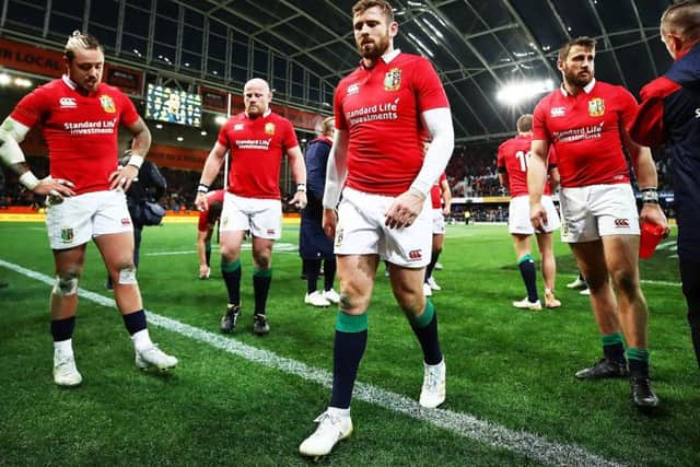 Tommy Seymour walks off after losing the match between the Highlanders and the British and Irish Lions. Picture: Hannah Peters/Getty Images