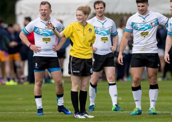 Hollie Davidson is the first female referee to sign a contract with the SRU. Picture: Ross Parker/SNS