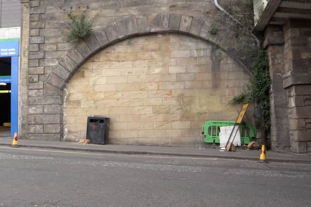 Former entrance arch into the Waverley vaults. Picture: TSPL