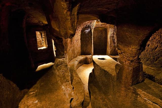 Gilmerton Cove lies beneath Drum Street in Gilmerton. Picture: TSPL