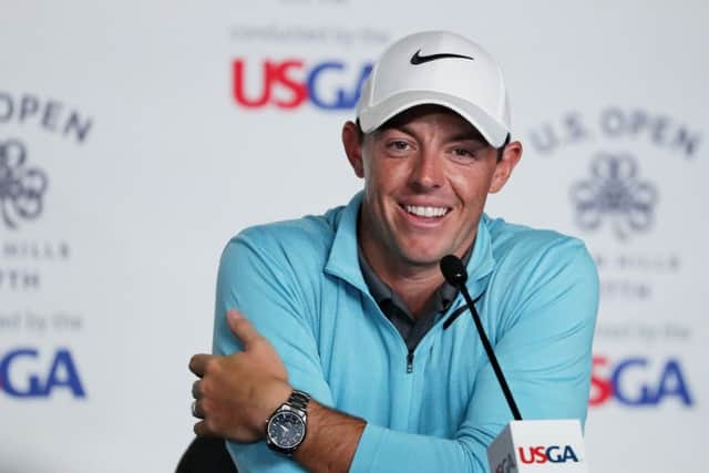 Rory McIlroy announced his Scottish Open participation in a press conference at the US Open at Erin Hills. Picture: Getty Images