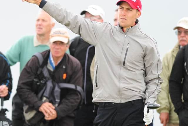Zack Saltman opened with a 66 to sit just two shots off the lead in the Eagle Orchid Scottish Masters in Angus. Picture: Ian Rutherford