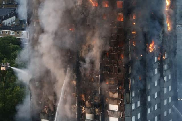 The 'horrendous' blaze struck the 27-storey Grenfell Tower in Latimer Road, White City, in the early hours of Wednesday morning. Picture: SWNS