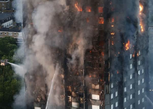 The 'horrendous' blaze struck the 27-storey Grenfell Tower in Latimer Road, White City, in the early hours of Wednesday morning. Picture: SWNS