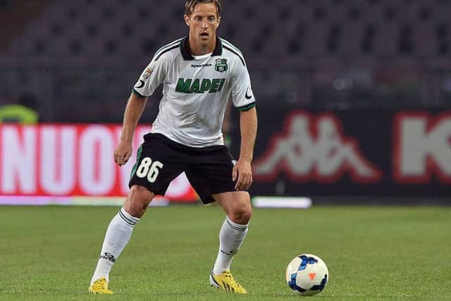 Reto Ziegler playing for Sassuolo in Serie A in 2013. Picture: Getty