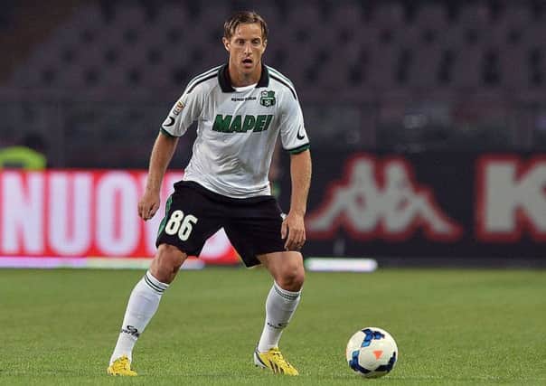 Reto Ziegler playing for Sassuolo in Serie A in 2013. Picture: Getty