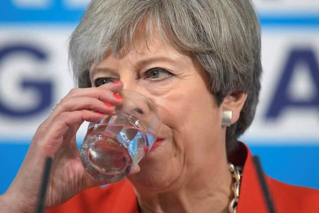 Theresa May told Tory donors that although the party had lost its majority, 'at least it had saved the Union'. Picture: Getty Images