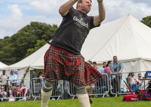 Shot putt at the North Berwick Highland Games. Picture: VisitScotland