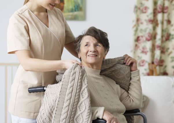 The elderly and infirm benefit in several ways from the human contact provided by a visit from a carer.