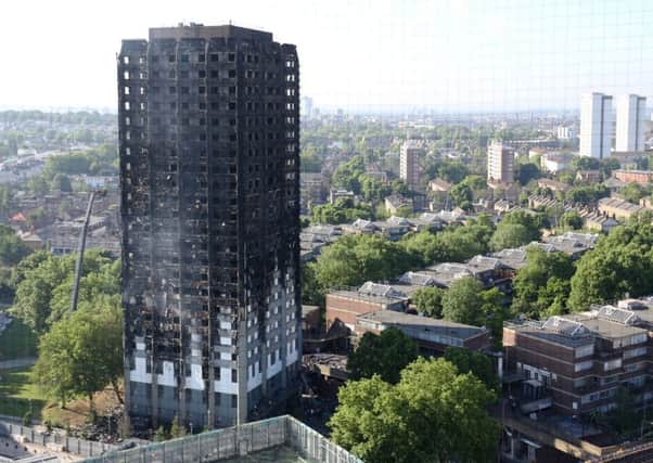 Grenfell Tower in west London was engulfed in a fire. Picture; PA