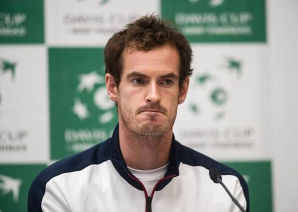 Andy Murray admits he's likely to lose top spot. Picture: John Devlin