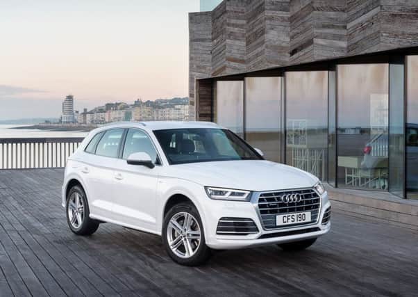 This new Audi Q5 is slightly larger but up to 90kg lighter than the previous version, which is good news for economy and performance