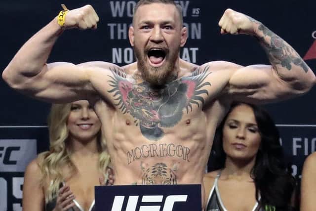 Irish MMA superstar Conor McGregor has been the poster boy for the UFC since his octagon debut in 2013. Picture: Julio Cortez/AP
