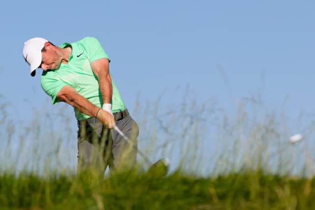 Rory McIlroy struggled ro find the fairway in his opening round at Erin Hills in Wisconsin. Picture: Getty Images