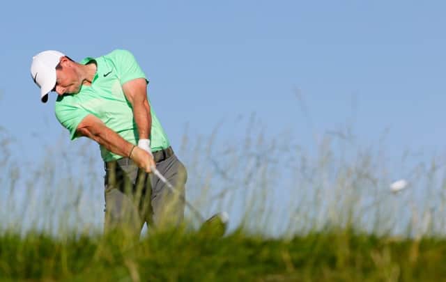 Rory McIlroy struggled ro find the fairway in his opening round at Erin Hills in Wisconsin. Picture: Getty Images