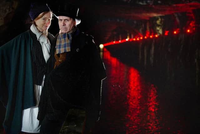 Margaret Hare and William Burke will be the tunnel's tour guides in The Resurrection. Picture: Scottish Canals