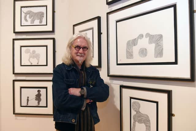 Billy Connolly at his exhibition "Art Of Billy Connolly". Picture: Ian Watson