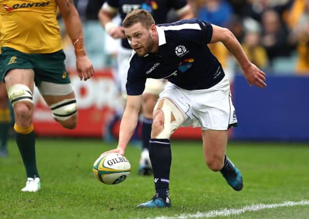 Scotland's Finn Russell scores a try during the win over Australia.  Picture: Ryan Pierse/Getty Images
