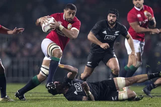 Taulupe Faletau is part of a back row praised extravagantly by Warren Gatland. Picture: New Zealand Herald via AP.