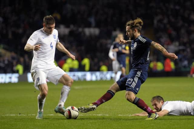 Stevie May, right, is wanted by Aberdeen. Picture: John Devlin