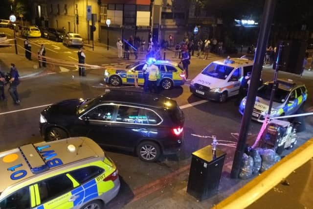 Finsbury Park Mosque in north London after a man driving a van drove into pedestrians killing one and injuring ten. Picture: SWNS