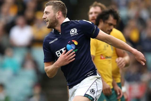 Finn Russell was one of Scotland's try-scorers in the win over Australia in Sydney and was rewarded with a Lions call-up. Picture: Mark Kolbe/Getty Images