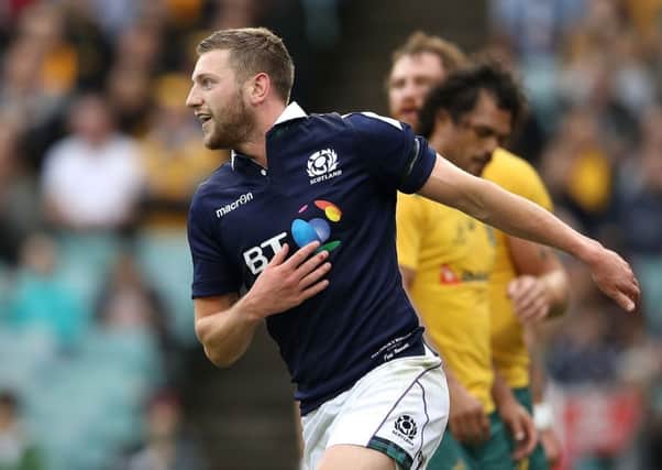 Finn Russell was one of Scotland's try-scorers in the win over Australia in Sydney and was rewarded with a Lions call-up. Picture: Mark Kolbe/Getty Images