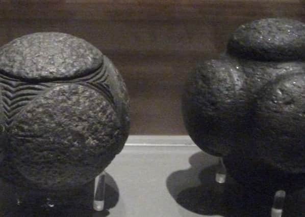 Some of the carved stone balls found in Scotland are currently on display in Glasgow. Picture: Wiki Commons/Johnbod