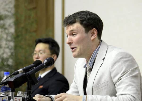 American student Otto Warmbier died at home after returning from North Korea last week. Picture; AP