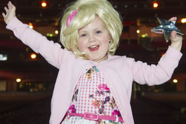 Agatha King said watching the DVD of the musical Hairspray is helping her through her treatment. Picture: Cancer Research / Lesley Martin.