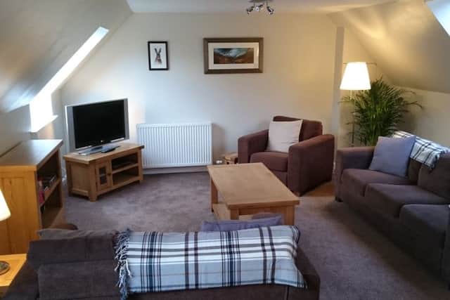 The cosy living area is the perfect place to flop
