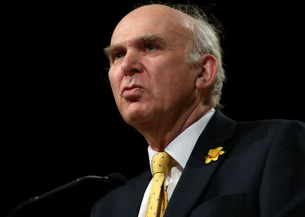 Sir Vince Cable has announced he is standing to replace Tim Farron as Liberal Democrat leader. Picture; PA