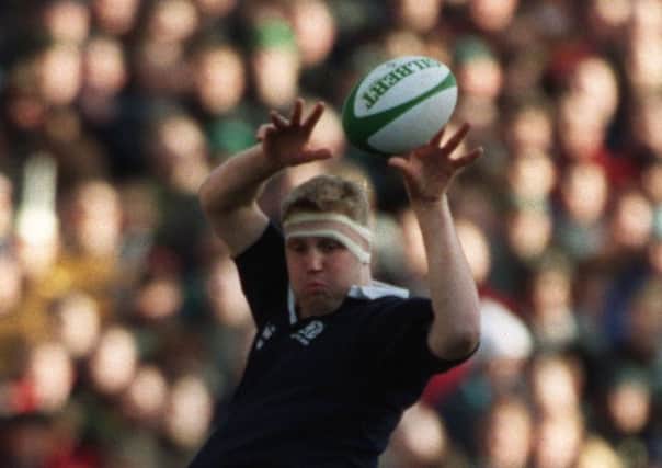 Doddie Weir in action for Scotland, where he was a giant of international rugby.