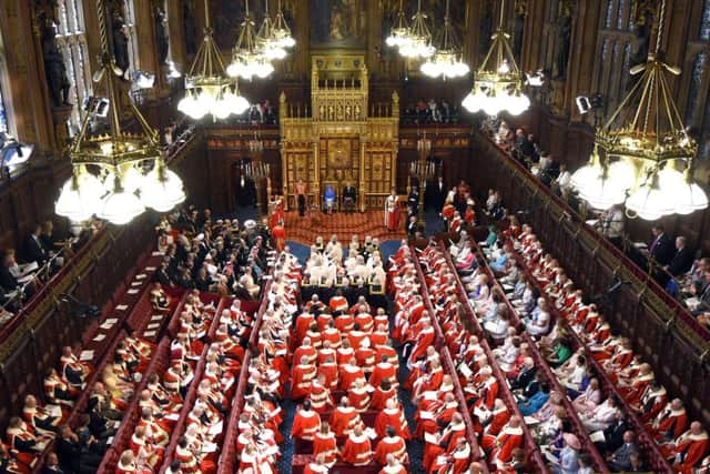 Lords and MPs during the Queen's Speech. Picture; Getty