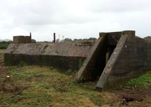 The  air raid shelt discovered by Scottish Water contractors. PIC: Scottish Water.