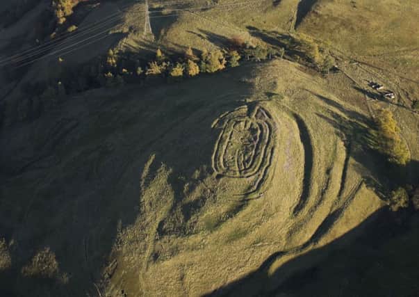 Castlelaw hill fort in Midlothian. Details of all hill forts found across the UK have been mapped in an online database for the first time. Picture: Kieran Baxter/Arts and Humanities Research Council/PA Wire