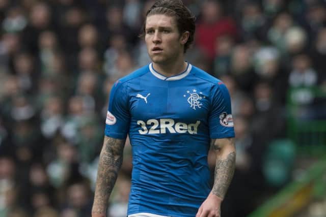 Josh Windass wearing last season's home strip. Picture: SNS