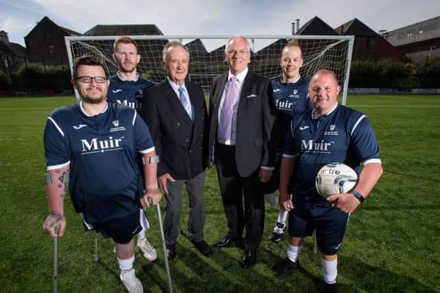 Scottish amputee football team to head to europe thanks to support from Muir Group. Picture: Supplied