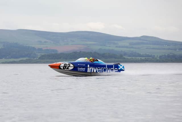 Powerboat in the Clyde. Picture: Supplied