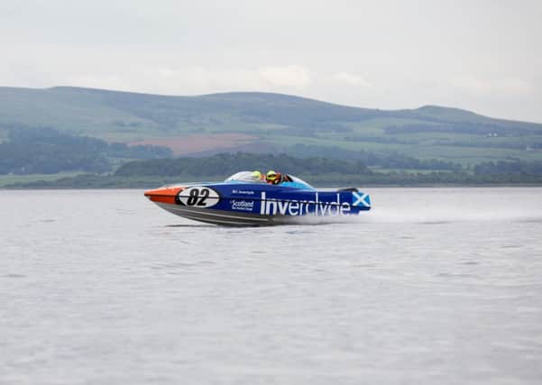 Powerboat in the Clyde. Picture: Supplied