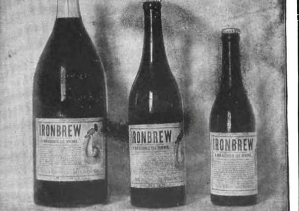 IRONBREW bottle label taken from an advert in the American Bottle in 1906. PIC: SWNS.
